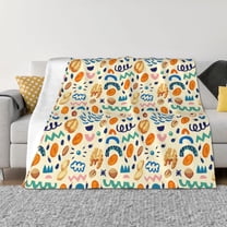 Uemuo Peanuts 8 Printed Throw Blanket for Couch, Fluffy Fuzzy Blankets for Bed, Sofa, Cozy Flannel Faux Fur Blanket-