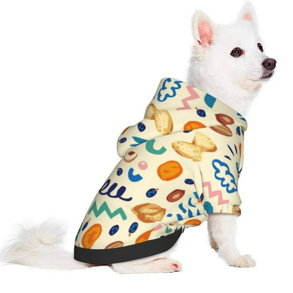 Uemuo Peanuts 8 for Winter Dog Hoodie Sweatshirts with Pockets Warm Dog Clothes for Small Dogs Chihuahua-XX-Large