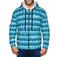 thumbnail image 1 of Uemuo Pearlescent Scales for Men's Fashion Full-zip Hoodies & Sweatshirts with Kangaroo Pocket, Zip-up Hooded Sweatshirt, Moisture Wicking & Breathable-Medium, 1 of 5