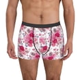 thumbnail image 1 of Uemuo Peonies And Roses Pattern Men's Boxer Briefs,Trunk Anti-Chafing,Comfortable, Durable, and Stylish Underwear-XX-Large, 1 of 9