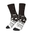 thumbnail image 1 of Uemuo Piano Keys With Musical Notes Printed Kids Boys Socks Seamless Crew Socks Crazy Funny Athletic Sport Socks for Children, 1 of 5