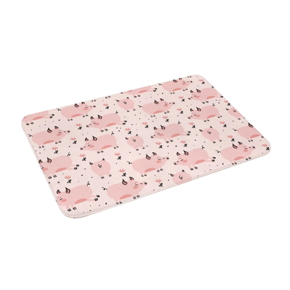 Uemuo Pig Printed Door Mat Indoor Doormat 16"x24",Front Back Door Mats Non Slip Entrance Rugs,Inside Doormats for Entryway
