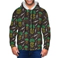thumbnail image 1 of Uemuo Pineapples for Men's Fashion Full-zip Hoodies & Sweatshirts with Kangaroo Pocket, Zip-up Hooded Sweatshirt, Moisture Wicking & Breathable-X-Large, 1 of 5