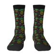 thumbnail image 1 of Uemuo Pineapples Pattern Women's Crew Socks, Soft Durable Breathable Moisture-Wicking with Odor Control Cotton socks, 1 of 9
