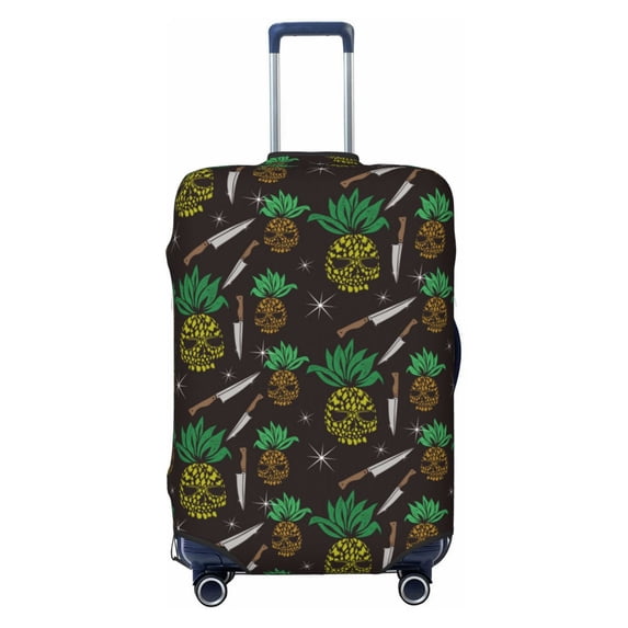 Uemuo Pineapples Printed Washable Luggage Cover - Fashion Suitcase Protector Fits 18-32 Inch Luggage -Medium