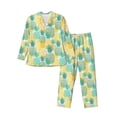 thumbnail image 1 of Uemuo Pineapples1 Pattern 2-Piece Loungewear Set - Men’s Soft Sleepwear, Cozy Winter PJs, Comfy Sleep Set-Medium, 1 of 7