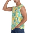 thumbnail image 1 of Uemuo Pineapples1 Pattern Men's Sleeveless T-Shirt,Muscle Athletic Tank Top, Moisture-wicking Quick-dry Breathable Classic Tee Top for Gym Run Outdoor Sports-Medium, 1 of 8