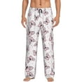 thumbnail image 1 of Uemuo Pink Butterflies (2) Pattern Men's Wide Leg Palazzo Lounge Pants with Pockets Light Weight Loose Comfy Casual Pajama Pants-Medium, 1 of 9