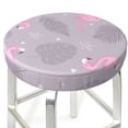 thumbnail image 1 of Uemuo Pink Flamingo Pattern Round Bar Stool Seat Covers Washable Stool Cushion Slipcover Elastic Bar Chair Covers-12 inch, 1 of 7