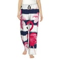 thumbnail image 1 of Uemuo Pink Flamingos Pattern Women's Wide Leg Palazzo Lounge Pants with Pockets Light Weight Loose Comfy Casual Pajama Pants-Medium, 1 of 9
