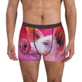 thumbnail image 1 of Uemuo Pink Pig Pattern Men's Boxer Briefs,Trunk Anti-Chafing,Comfortable, Durable, and Stylish Underwear-, 1 of 9