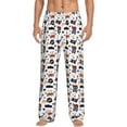 thumbnail image 1 of Uemuo Pirate Theme Pattern Men's Wide Leg Palazzo Lounge Pants with Pockets Light Weight Loose Comfy Casual Pajama Pants-X-Large, 1 of 9