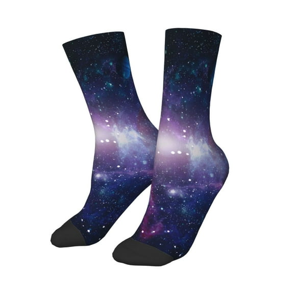 Uemuo Planets Stars And Galaxies1 Printed Kids Boys Socks Seamless Crew Socks Crazy Funny Athletic Sport Socks for Children