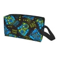 thumbnail image 1 of Uemuo Play Game Pattern Portable Toiletry Bags with Handle, Waterproof travel Make up Bags for Women, Large Capacity Travel Cosmetic Bags, 1 of 9