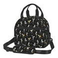 thumbnail image 1 of Uemuo Playing Music Skeletons Printed Lunch Bag Lunch Box Reusable Insulated Lunch Tote Bag, Leakproof Thermal Cooler Sack Food Handbags Case High Capacity, 1 of 5