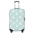 thumbnail image 1 of Uemuo Playing Rabbit Printed Washable Luggage Cover - Fashion Suitcase Protector Fits 18-32 Inch Luggage -, 1 of 9