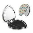 thumbnail image 1 of Uemuo Playing Video Games Print Compact Portable Pocket Makeup Mirror - Leather Cover, Elegant Travel Cosmetic Mirror for Purse, Pocket, and Handbag-Heart Shape, 1 of 9