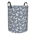 thumbnail image 1 of Uemuo Poodle Dog Pattern Circular Laundry Hamper Basket with handles,Collapsible laundry basket,Large capacity laundry hamper,Laundry Organizer-Medium, 1 of 8