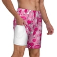thumbnail image 1 of Uemuo Poodle Dog Pattern Mens Swim Trunks Quick Dry Board Shorts with Mesh Lining, Stretch Beach Shorts Quick Dry No-Chafing Board Shorts-Medium, 1 of 9