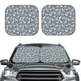 thumbnail image 1 of Uemuo Poodle Dog Printed 2 PCS Car Windshield Sun Shade, Auto Sun Heat and UV Rays Blocker, Foldable Automotive Front Window Sunshade Protector, 1 of 7