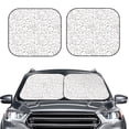 thumbnail image 1 of Uemuo Poodle Dog Printed 2 PCS Car Windshield Sun Shade, Auto Sun Heat and UV Rays Blocker, Foldable Automotive Front Window Sunshade Protector, 1 of 7