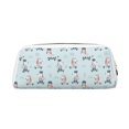 thumbnail image 1 of Uemuo Poodle Playing Skateboard Printed Leather Pencil Case, Pencil Pouch, Portable Pencil Bag, Pen Case for& Office, 1 of 7