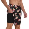 thumbnail image 1 of Uemuo Popcorn Pattern Mens Swim Trunks Quick Dry Board Shorts with Mesh Lining, Stretch Beach Shorts Quick Dry No-Chafing Board Shorts-, 1 of 9