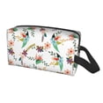 thumbnail image 1 of Uemuo Pretty Floral With Leaves Pattern Portable Toiletry Bags with Handle, Waterproof travel Make up Bags for Women, Large Capacity Travel Cosmetic Bags, 1 of 9