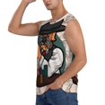 thumbnail image 1 of Uemuo Pug Dog Pattern Men's Sleeveless T-Shirt,Muscle Athletic Tank Top, Moisture-wicking Quick-dry Breathable Classic Tee Top for Gym Run Outdoor Sports-Small, 1 of 8