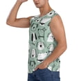 thumbnail image 1 of Uemuo Puppy Pattern Men's Sleeveless T-Shirt,Muscle Athletic Tank Top, Moisture-wicking Quick-dry Breathable Classic Tee Top for Gym Run Outdoor Sports-, 1 of 8