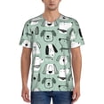 thumbnail image 1 of Uemuo Puppy Print Mens Polo Shirts Baseball T-shirt Performance Short Sleeve Golf Shirt Moisture Wicking Athletic Casual Collared T-Shirt-4X-Large, 1 of 7