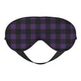 thumbnail image 1 of Uemuo Purple Black Plaid Pattern Sleep Eye Mask - Light Blocking Sleep Mask Blocking Out Light Perfectly, Soft and Comfortable Night Eye Mask, Eye Blinder, 1 of 7
