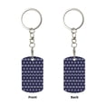 thumbnail image 1 of Uemuo Purple and Blue Squares Pattern Rectangular Metal Keychain - Durable, Stylish, and Personalized Key Ring for Men and Women,Engraved Keychain,Gift Slim Sturdy Keychain, 1 of 7