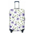 thumbnail image 1 of Uemuo Purple Chicory Printed Washable Luggage Cover - Fashion Suitcase Protector Fits 18-32 Inch Luggage -Small, 1 of 9