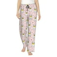 thumbnail image 1 of Uemuo Queen For Rabbit Pattern Women's Wide Leg Palazzo Lounge Pants with Pockets Light Weight Loose Comfy Casual Pajama Pants-, 1 of 9
