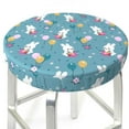 thumbnail image 1 of Uemuo Rabbit And Balloon Pattern Round Bar Stool Seat Covers Washable Stool Cushion Slipcover Elastic Bar Chair Covers-, 1 of 7