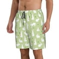 thumbnail image 1 of Uemuo Rabbit And Carrot (2) Pattern Men's Swim Trunks Hawaiian Beach Bathing Suit Swimsuits Beach Quick-Dry Shorts with Pockets-X-Large, 1 of 9