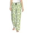 thumbnail image 1 of Uemuo Rabbit And Carrot (2) Pattern Women's Wide Leg Palazzo Lounge Pants with Pockets Light Weight Loose Comfy Casual Pajama Pants-Small, 1 of 9