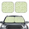 thumbnail image 1 of Uemuo Rabbit And Carrot (2) Printed 2 PCS Car Windshield Sun Shade, Auto Sun Heat and UV Rays Blocker, Foldable Automotive Front Window Sunshade Protector, 1 of 7