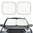 thumbnail image 1 of Uemuo Rabbit And Carrot Printed 2 PCS Car Windshield Sun Shade, Auto Sun Heat and UV Rays Blocker, Foldable Automotive Front Window Sunshade Protector, 1 of 7