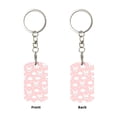 thumbnail image 1 of Uemuo Rabbit And Cloud Pattern Rectangular Metal Keychain - Durable, Stylish, and Personalized Key Ring for Men and Women,Engraved Keychain,Gift Slim Sturdy Keychain, 1 of 7