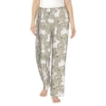 thumbnail image 1 of Uemuo Rabbit And Flower Pattern Women's Wide Leg Palazzo Lounge Pants with Pockets Light Weight Loose Comfy Casual Pajama Pants-Small, 1 of 9