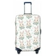 thumbnail image 1 of Uemuo Rabbit And Flower Printed Washable Luggage Cover - Fashion Suitcase Protector Fits 18-32 Inch Luggage -Large, 1 of 9