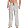 thumbnail image 1 of Uemuo Rabbit And Heart Pattern Men's Wide Leg Palazzo Lounge Pants with Pockets Light Weight Loose Comfy Casual Pajama Pants-X-Large, 1 of 9