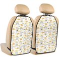 thumbnail image 1 of Uemuo Rabbit And Milk Tea Printed Car Back Seat Protector,2 Pcs Backseat Car Organizer, Kick Mats Back Seat Protector , Back Seat Organizer for Kids, 1 of 8
