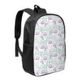 thumbnail image 1 of Uemuo Rabbit Back View Printed Durable 17-inch Student Backpack - Lightweight, Waterproof, Adjustable Straps, Ideal for School, Work, Travel, 1 of 5