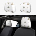 thumbnail image 1 of Uemuo Rabbit Blowing Dandelions Printed 2 PCS Car All-Inclusive Headrest Cover, Headrest Protector, Soft Elastic Breathable Seat Headrest Anti-Dirty Cover Headrest Cover Protector, 1 of 6