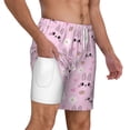 thumbnail image 1 of Uemuo Rabbit Face Pattern Mens Swim Trunks Quick Dry Board Shorts with Mesh Lining, Stretch Beach Shorts Quick Dry No-Chafing Board Shorts-3X-Large, 1 of 9