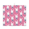 thumbnail image 1 of Uemuo Rabbit Holding Flowers Pattern Dish Drying Mat,16*18 inch Absorbent Dish Drainer Kitchen Counter,Large Size Dish Drying Pad for Countertops,Sinks,Draining Racks, 1 of 1