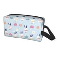 thumbnail image 1 of Uemuo Rabbit In The Rain Pattern Portable Toiletry Bags with Handle, Waterproof travel Make up Bags for Women, Large Capacity Travel Cosmetic Bags, 1 of 9